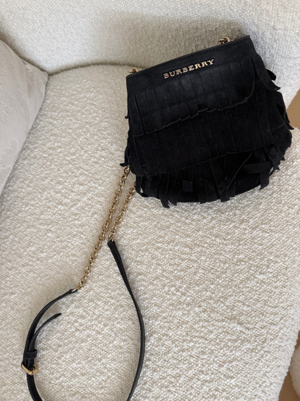 Burberry suede bag